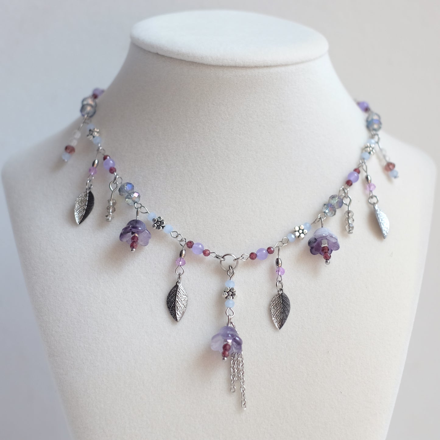 Jardin Violet – Stainless Steel Necklace