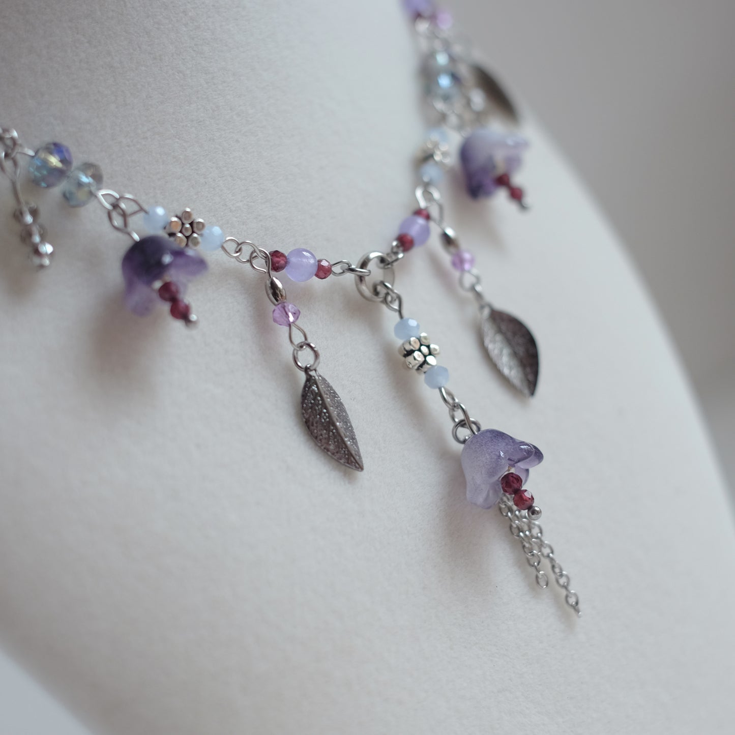 Jardin Violet – Stainless Steel Necklace