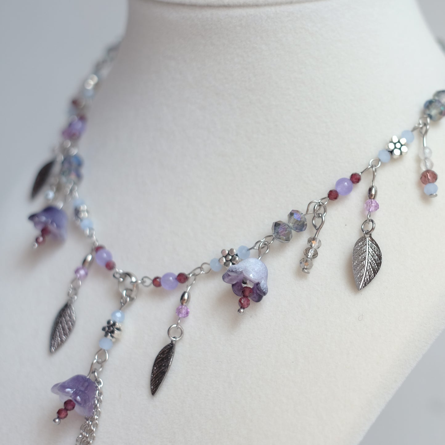 Jardin Violet – Stainless Steel Necklace