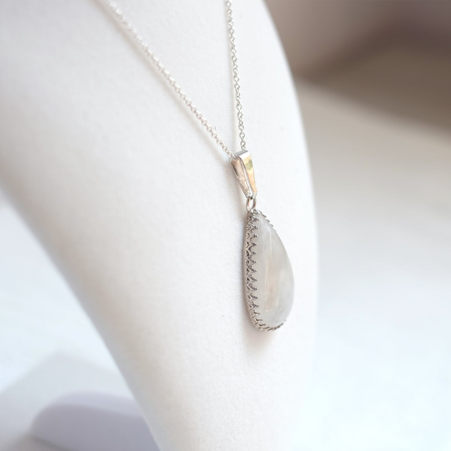 Moonstone Sterling Silver Necklace