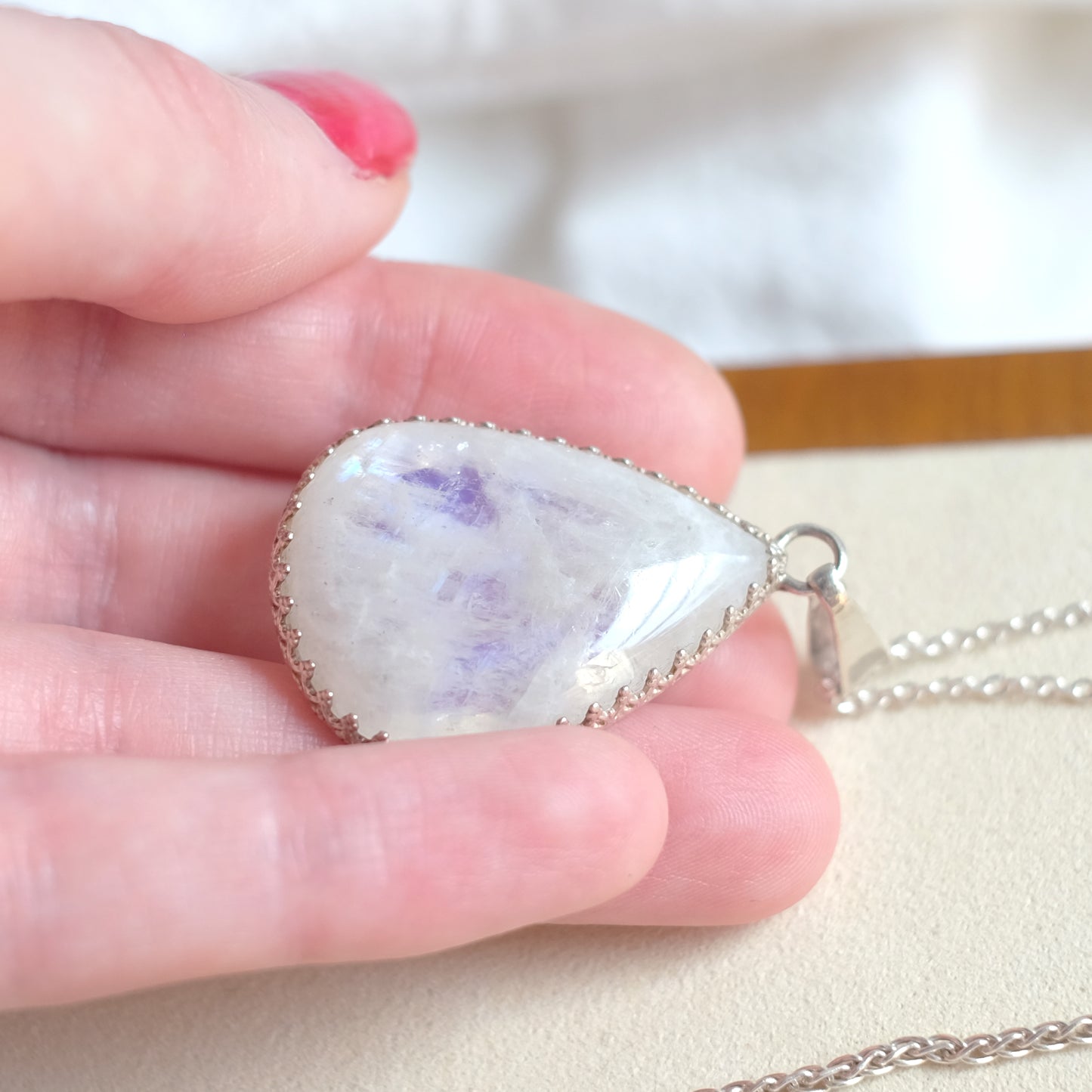 Moonstone Sterling Silver Necklace