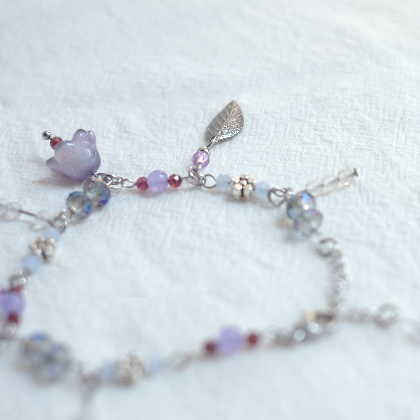 Bracelet Jardin Violet en acier inoxydable