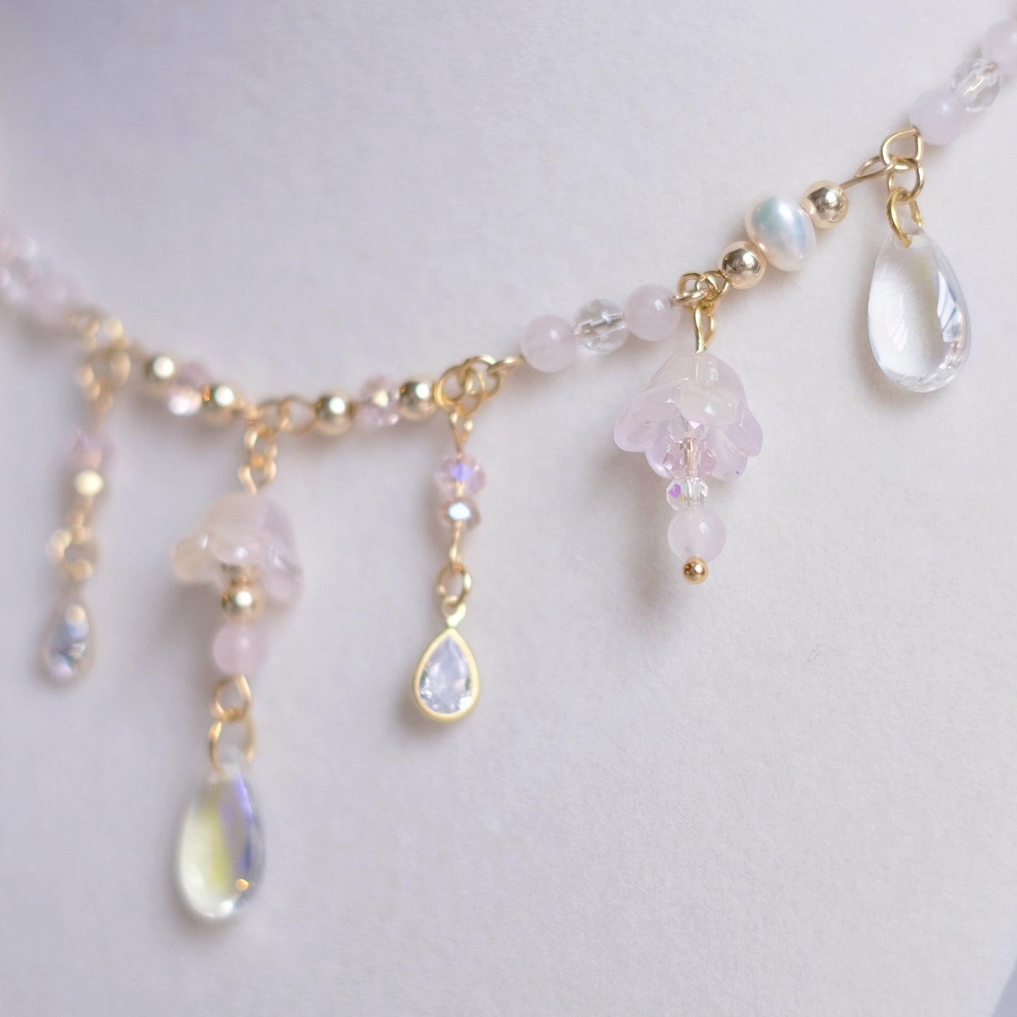 Mimosa Rose – Gold Stainless Steel Necklace