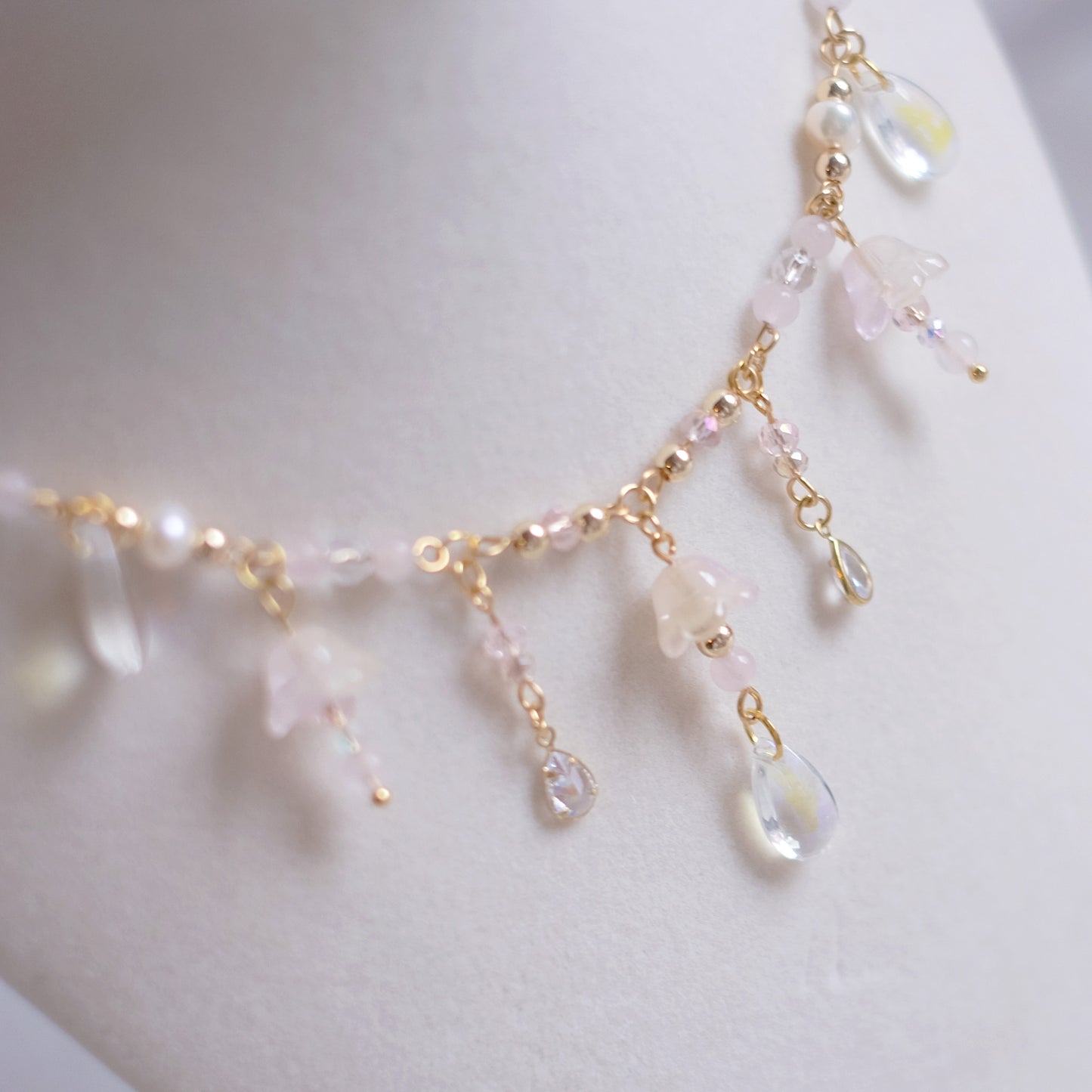 Mimosa Rose – Gold Stainless Steel Necklace