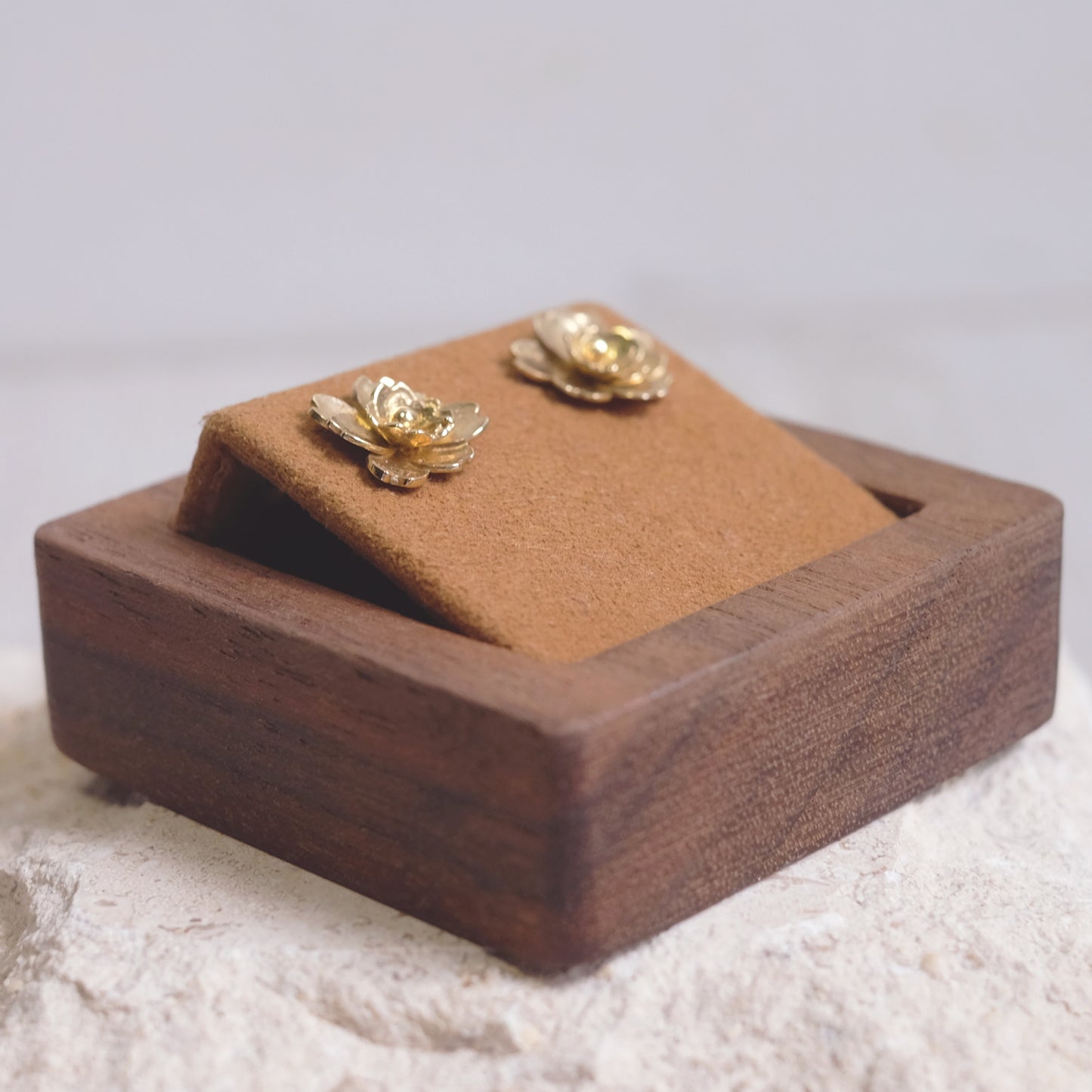 Plum Blossoms – 14K Vermeil Earrings