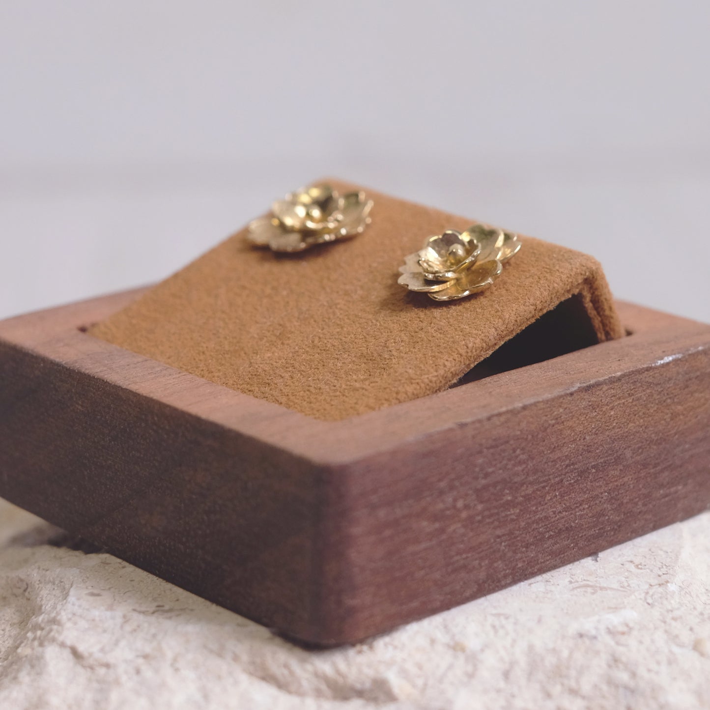 Plum Blossoms – 14K Vermeil Earrings