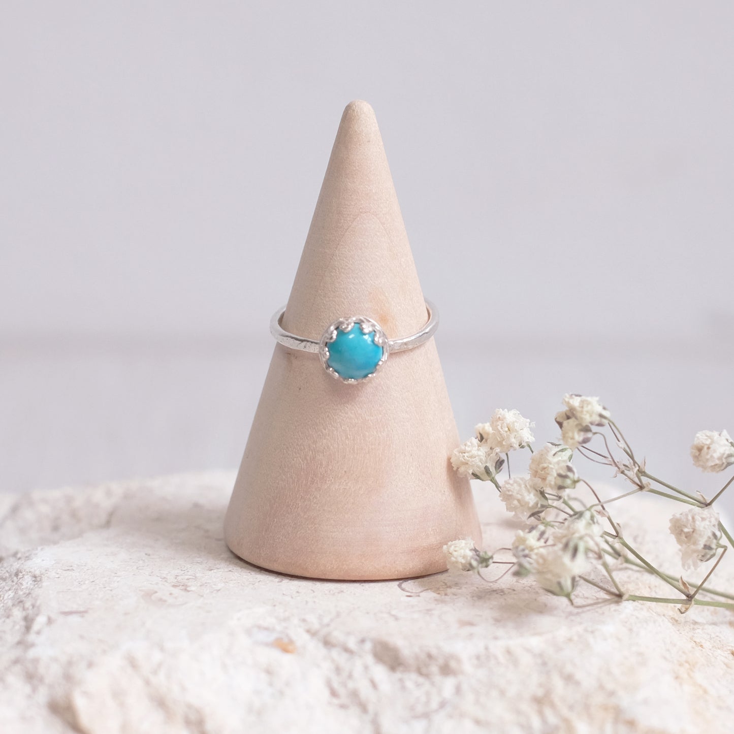 Planets – Sterling Silver Ring with Turquoise