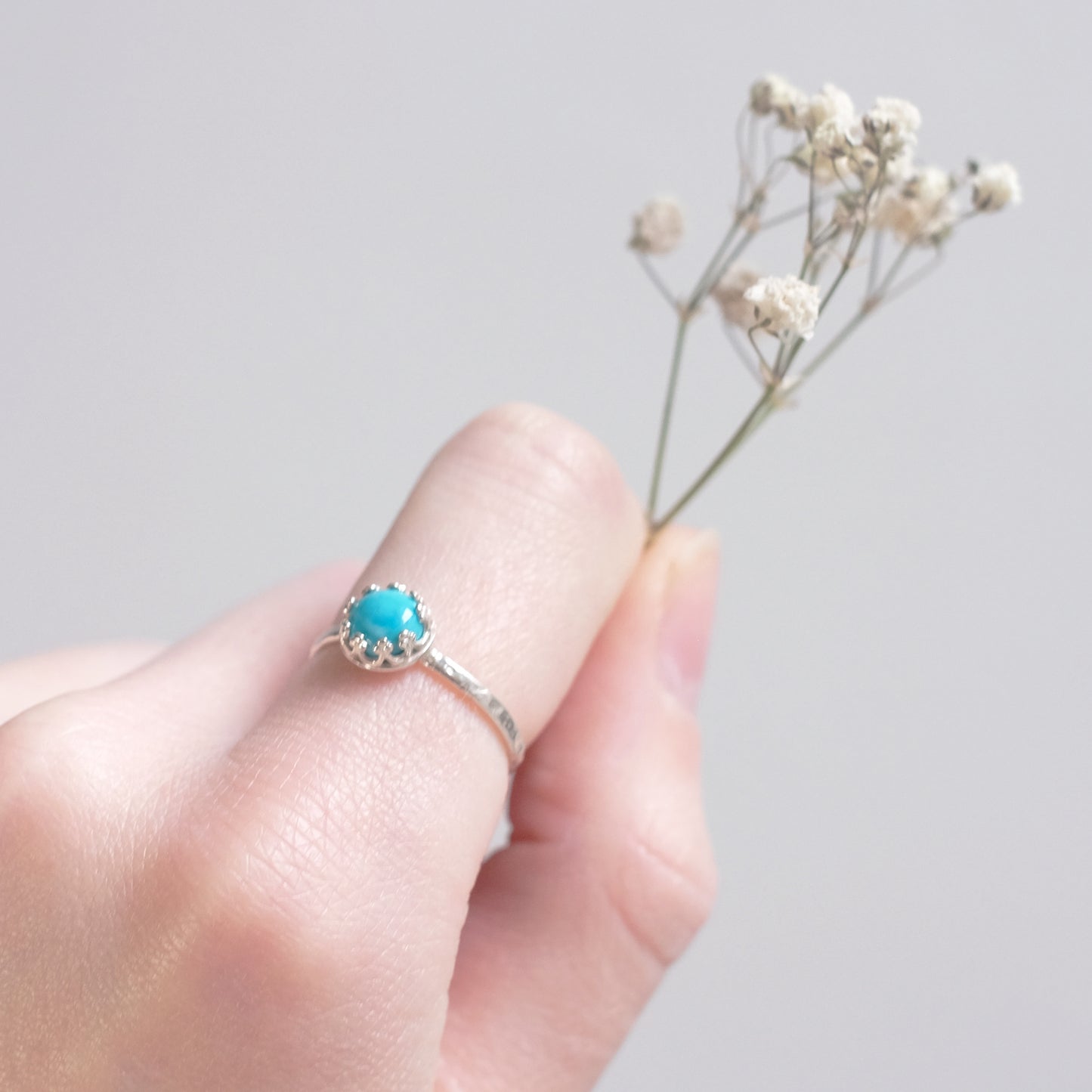 Planets – Sterling Silver Ring with Turquoise