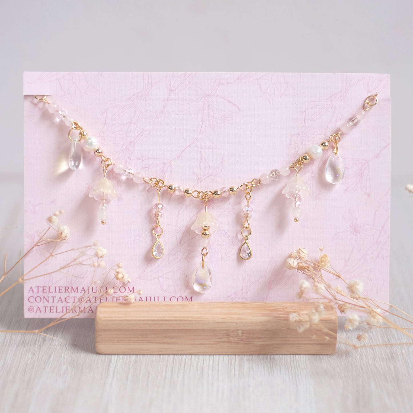 Mimosa Rose – Gold Stainless Steel Necklace