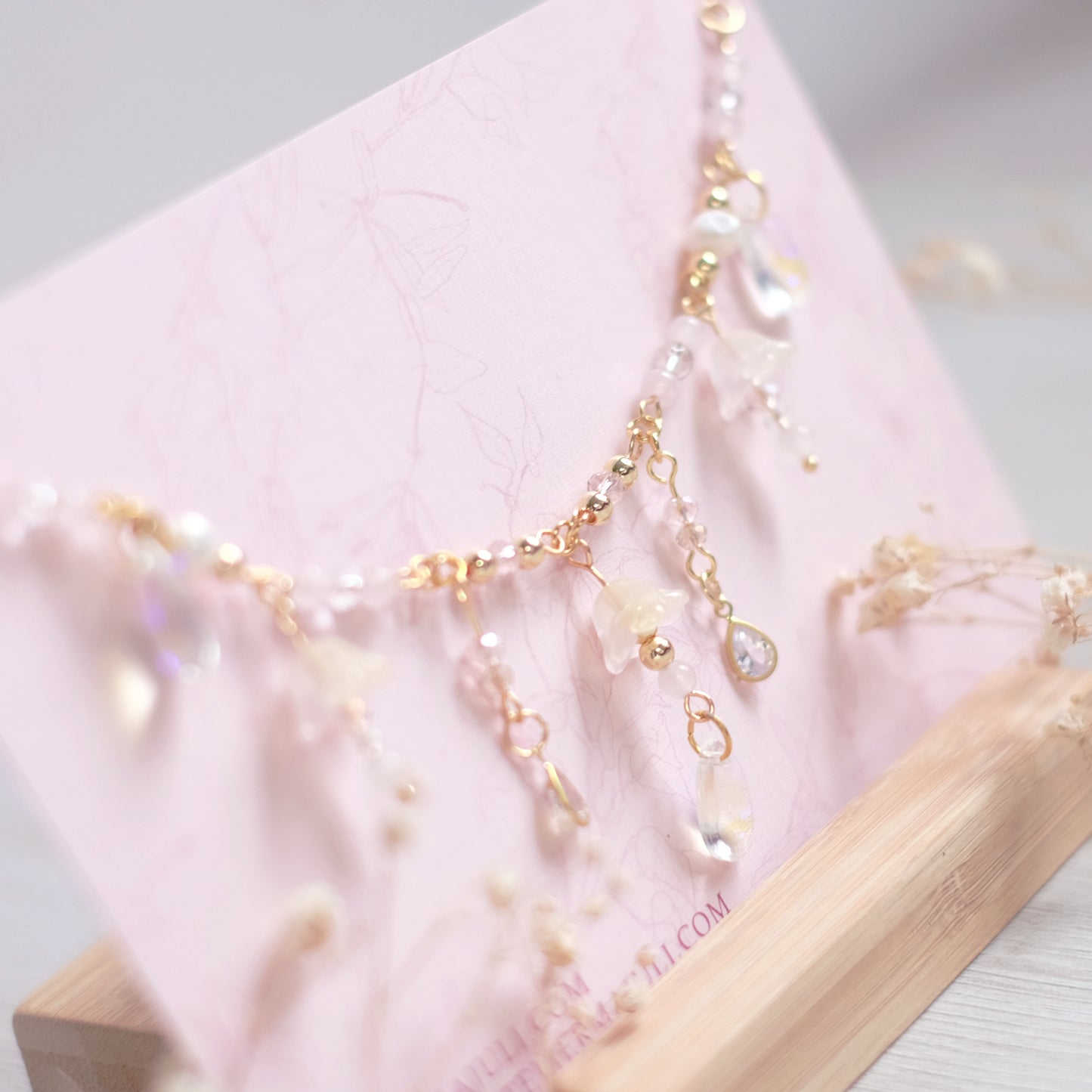 Mimosa Rose – Gold Stainless Steel Necklace