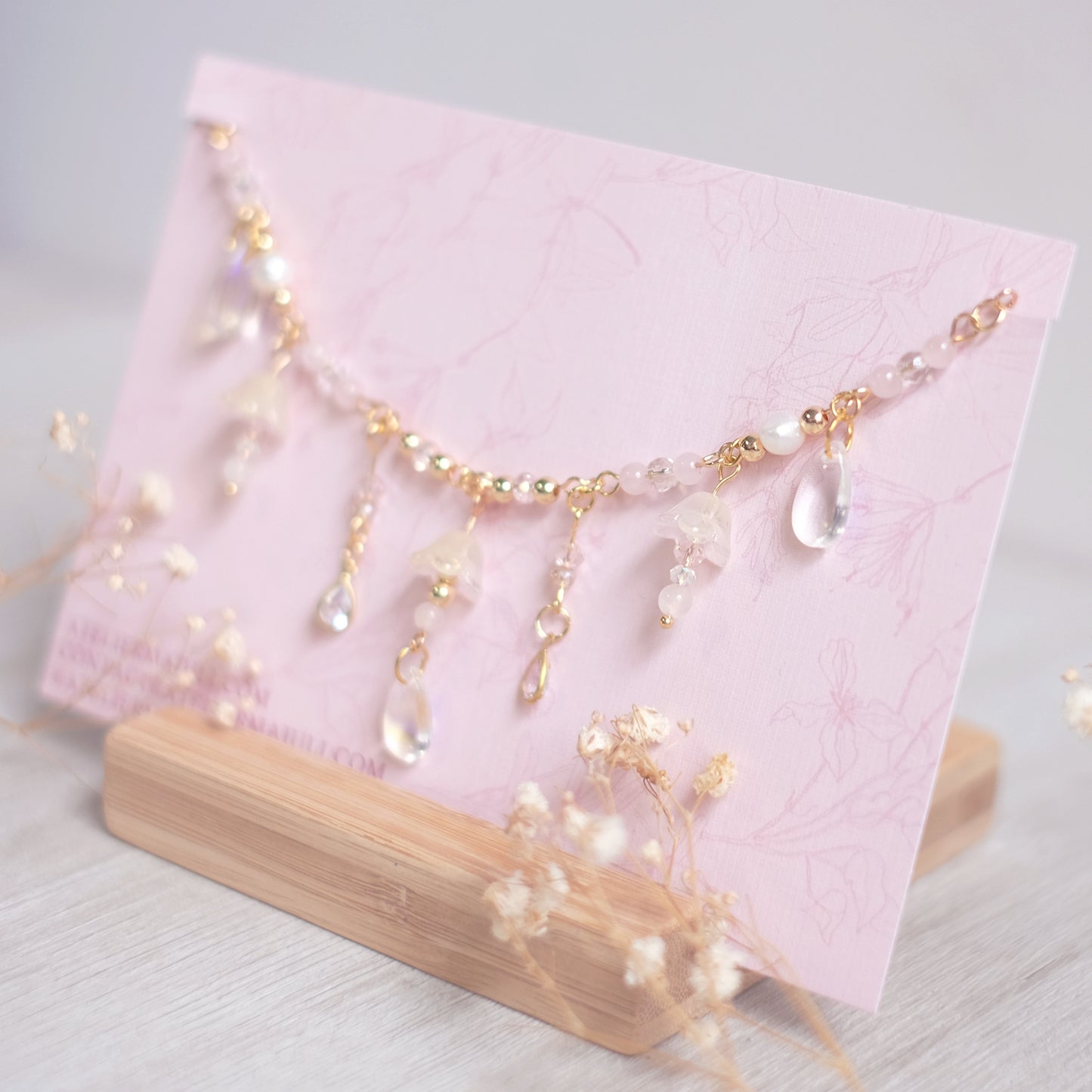 Mimosa Rose – Gold Stainless Steel Necklace