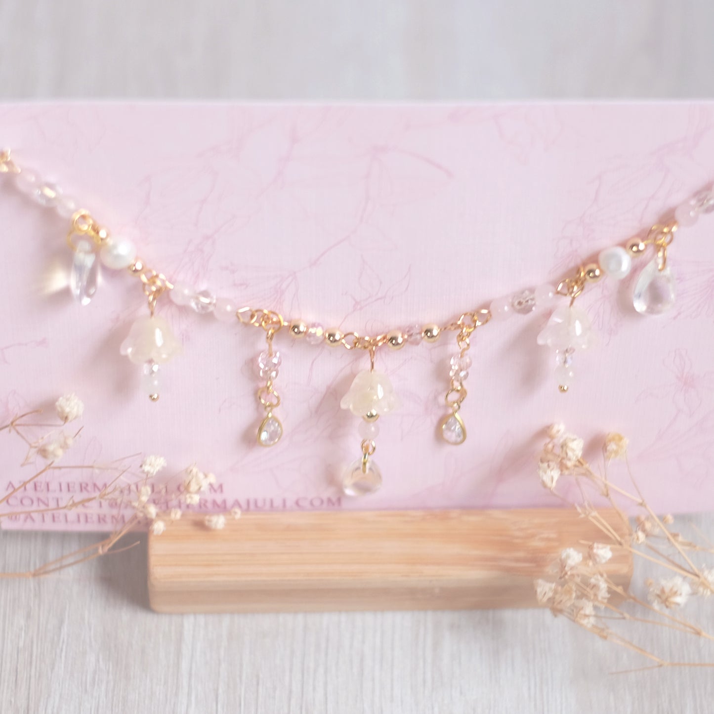 Mimosa Rose – Gold Stainless Steel Necklace