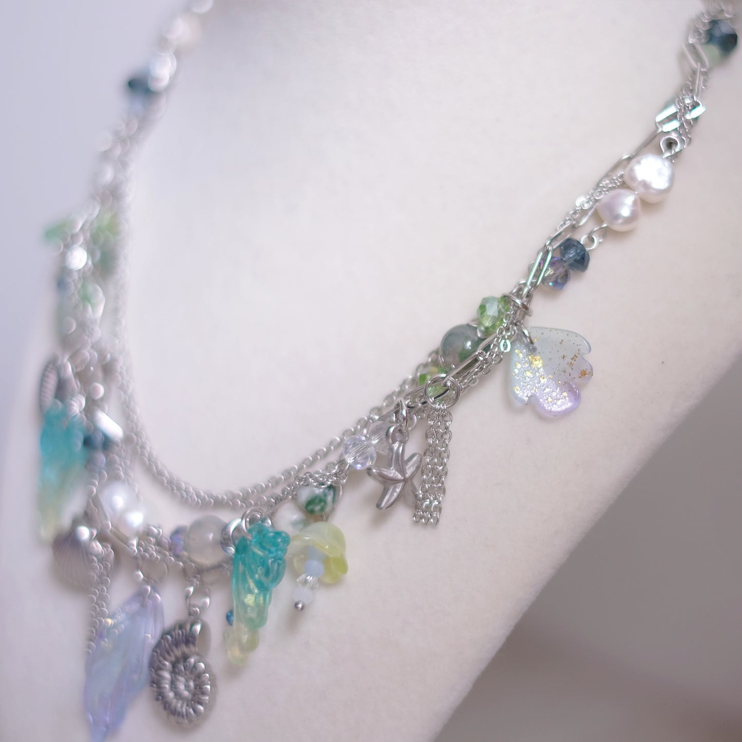 Mermaid Treasure Necklace Set – Stainless Steel