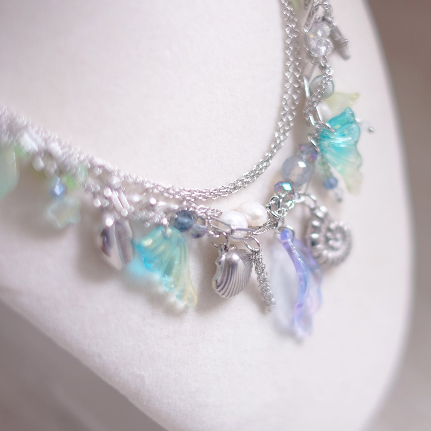 Mermaid Treasure Necklace Set – Stainless Steel