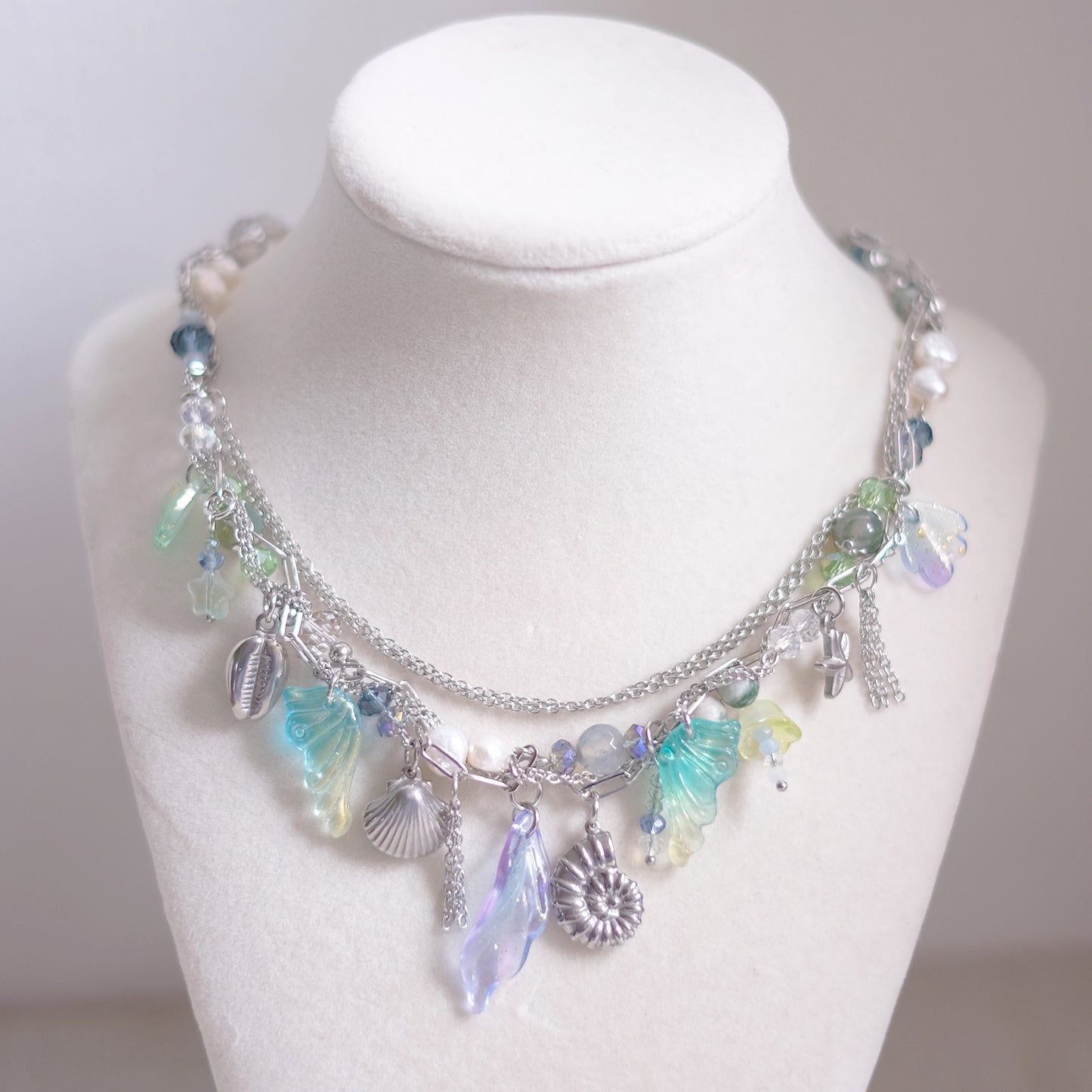 Mermaid Treasure Necklace Set – Stainless Steel