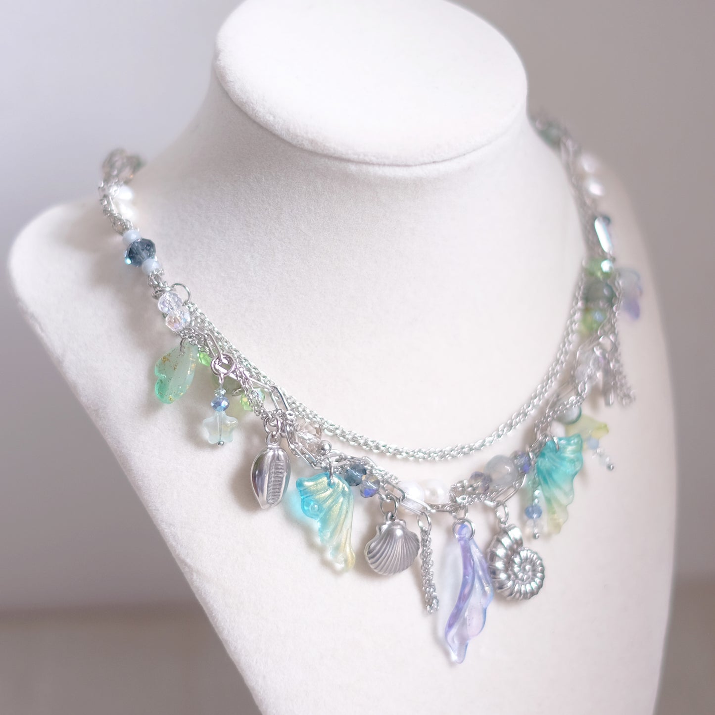 Mermaid Treasure Necklace Set – Stainless Steel