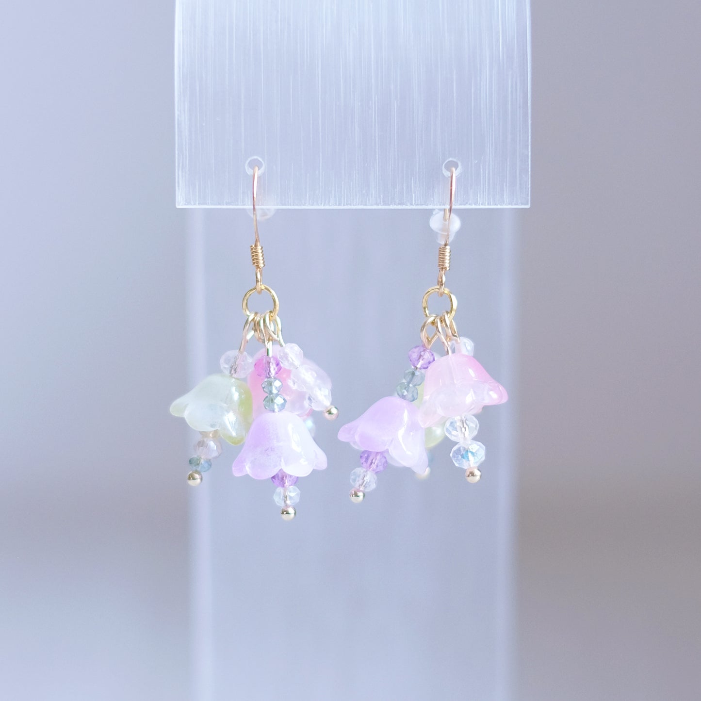 Little Flower Bouquet Earrings – Gold Stainless Steel