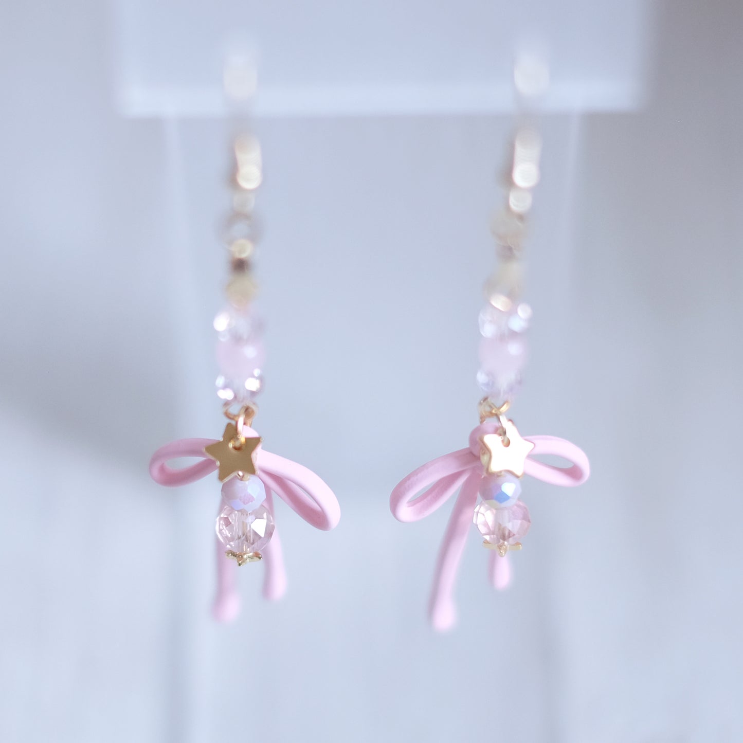 Coquettes Roses Earrings – Gold Stainless Steel