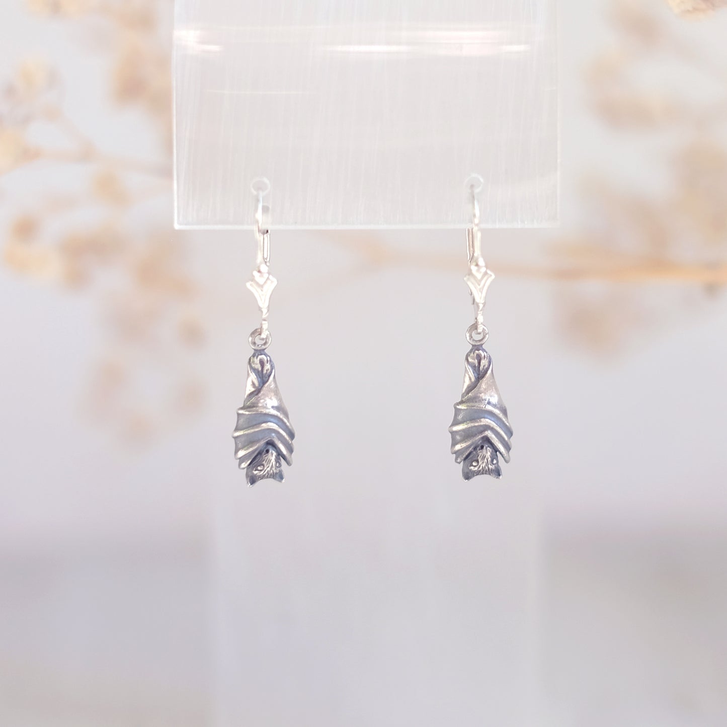 Familiars Collection – Bat Earrings Sterling Silver