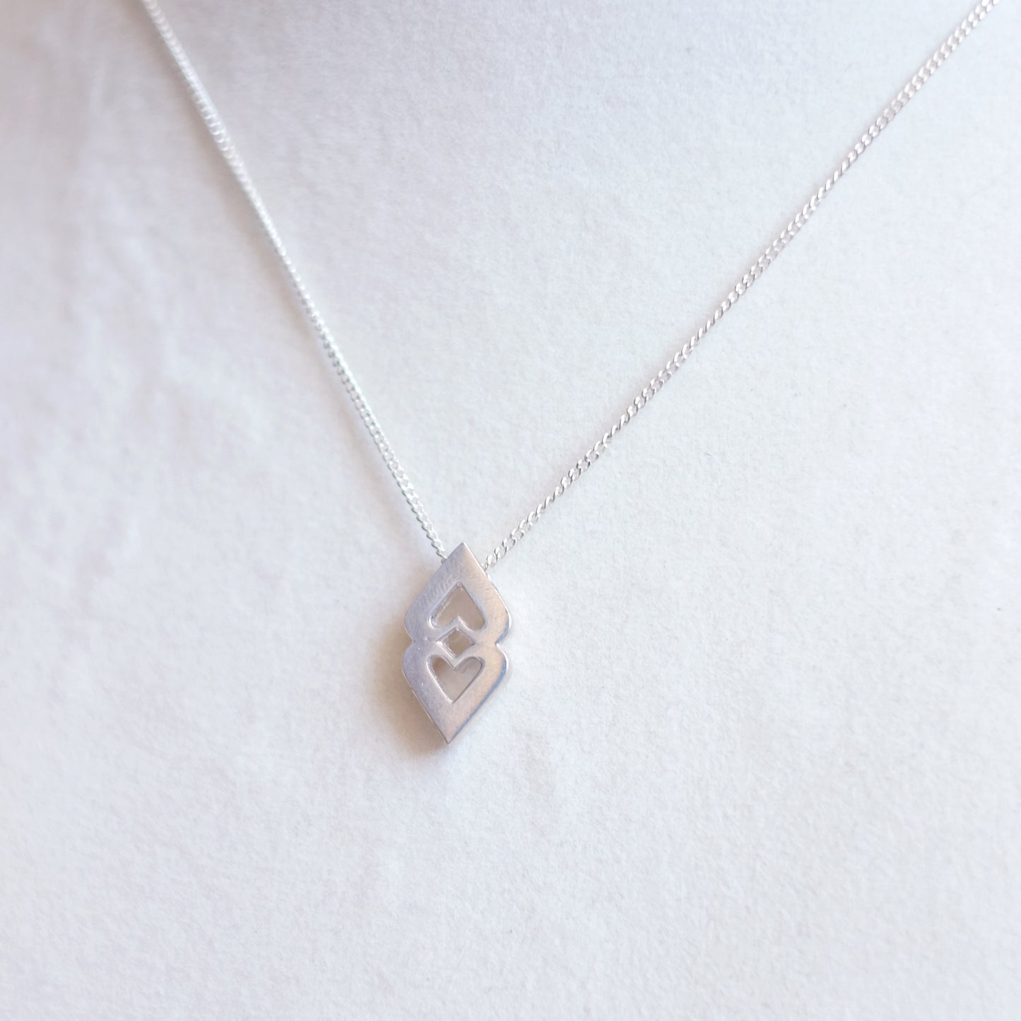 Heart & Spade Necklace – Sterling Silver