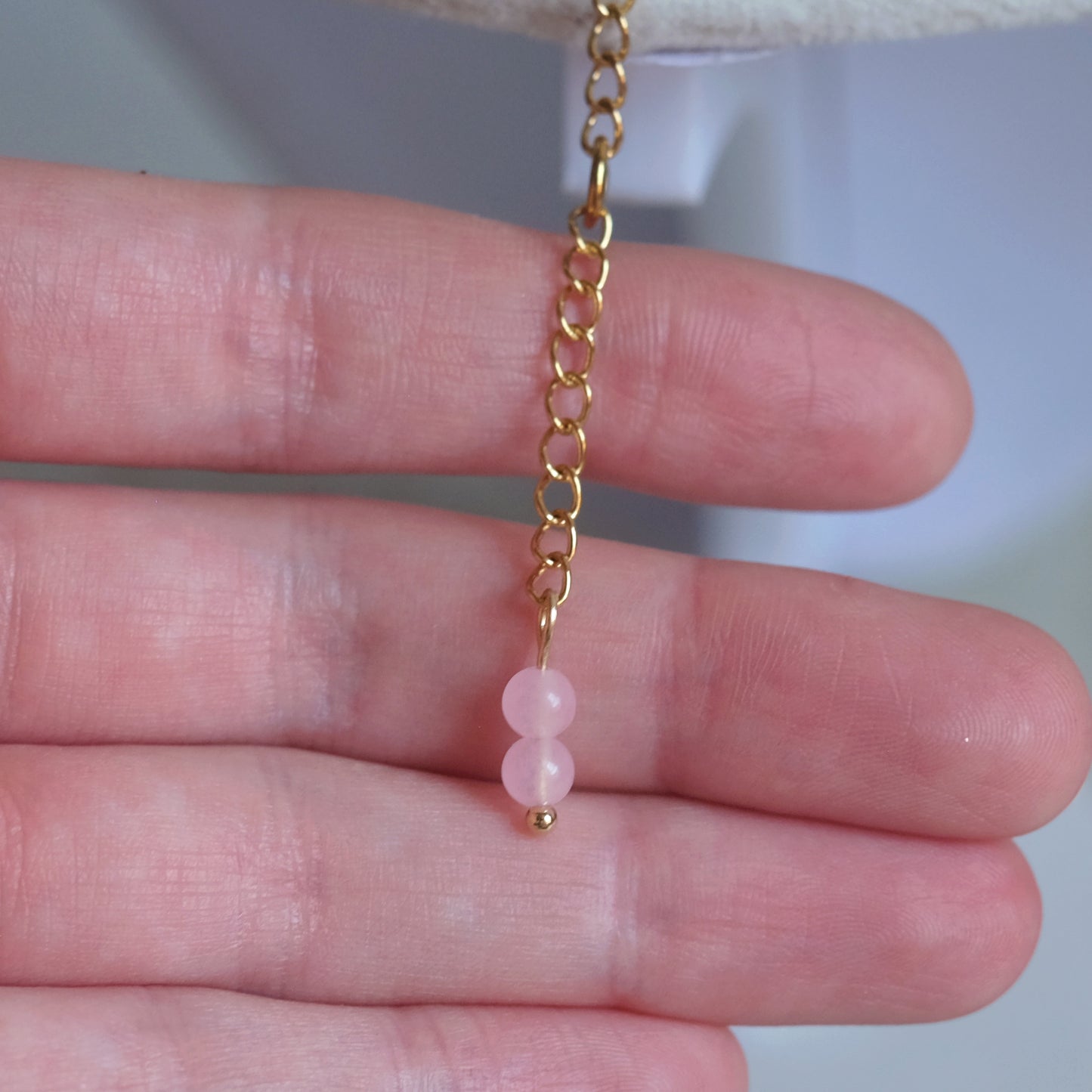 Pale Pink “Dentelle” Necklace