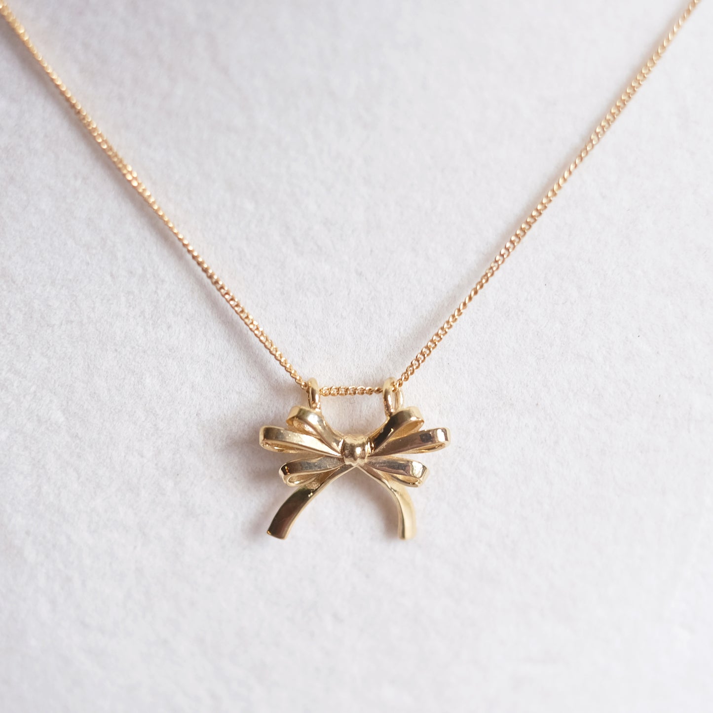 Collier petite boucle en or vermeil