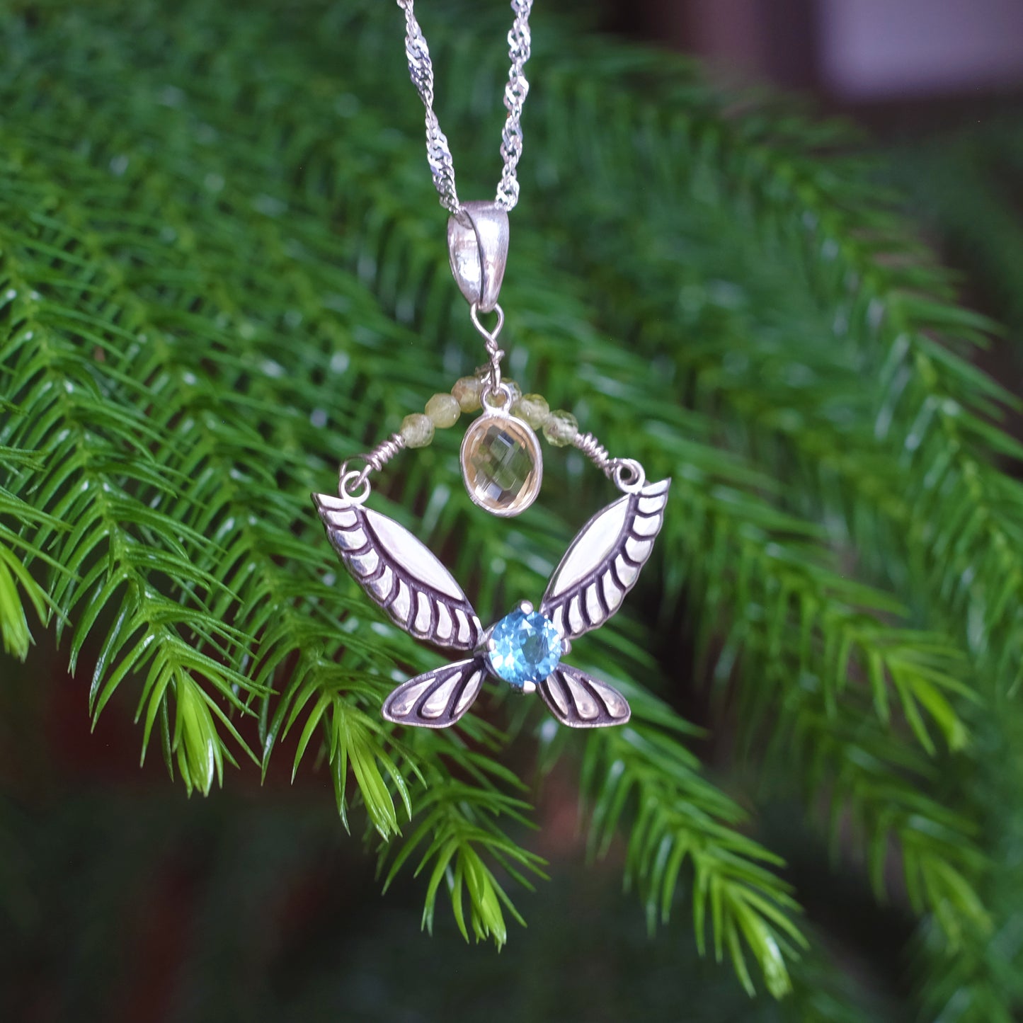 Collier "Hylian" avec Citrine