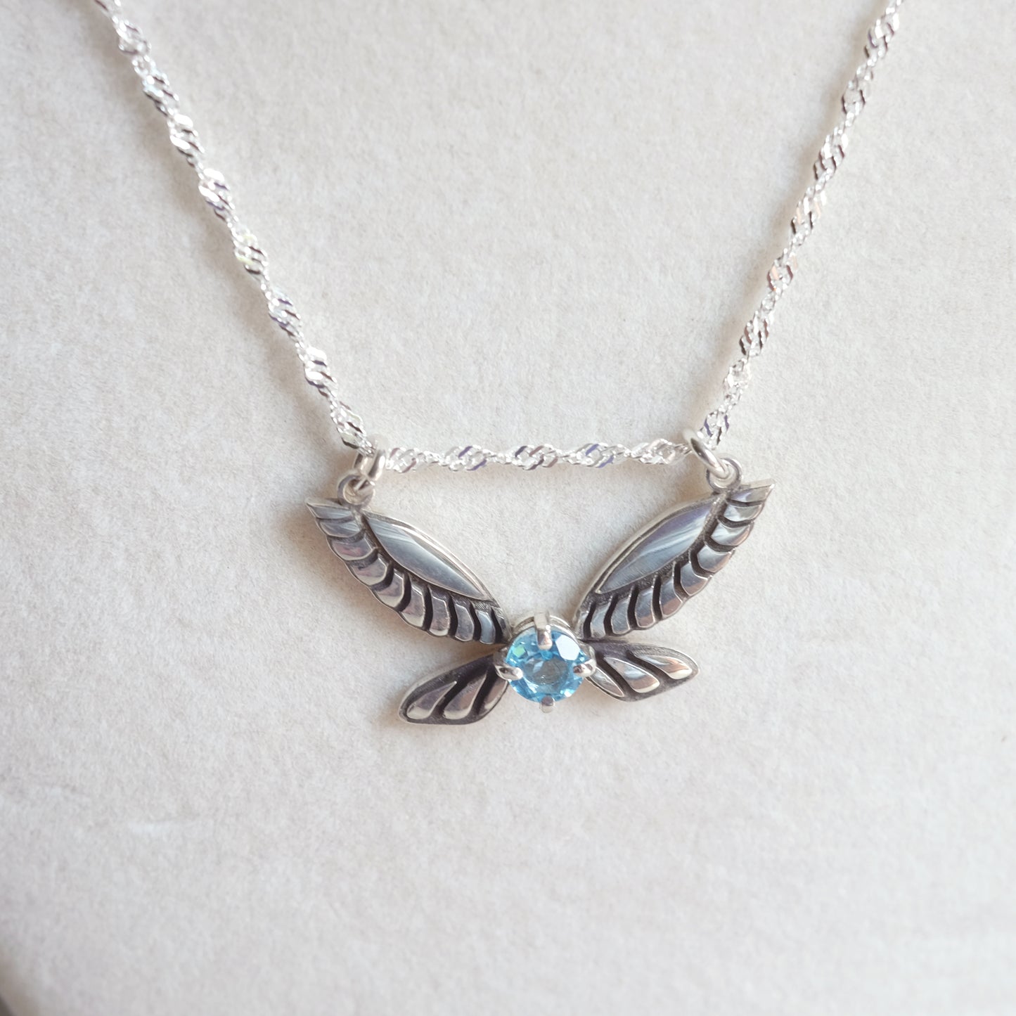 “Navi” Necklace with Topaz