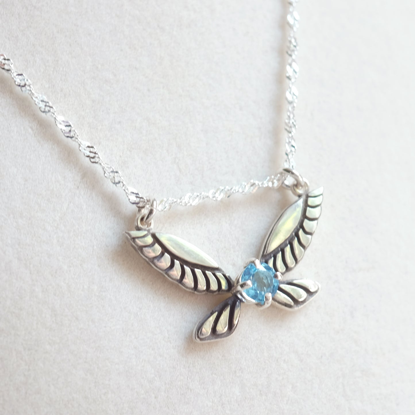 “Navi” Necklace with Topaz