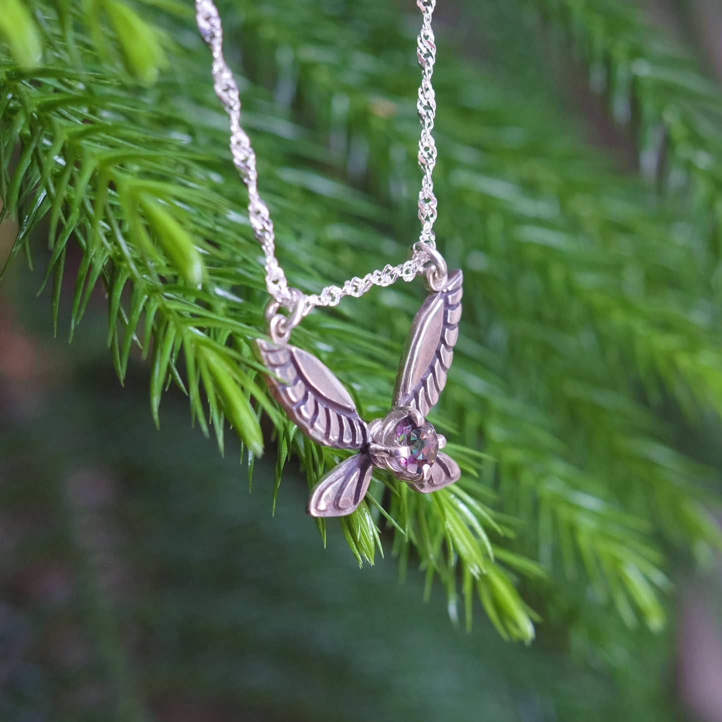 "Navi" Necklace with Irradiated Quartz