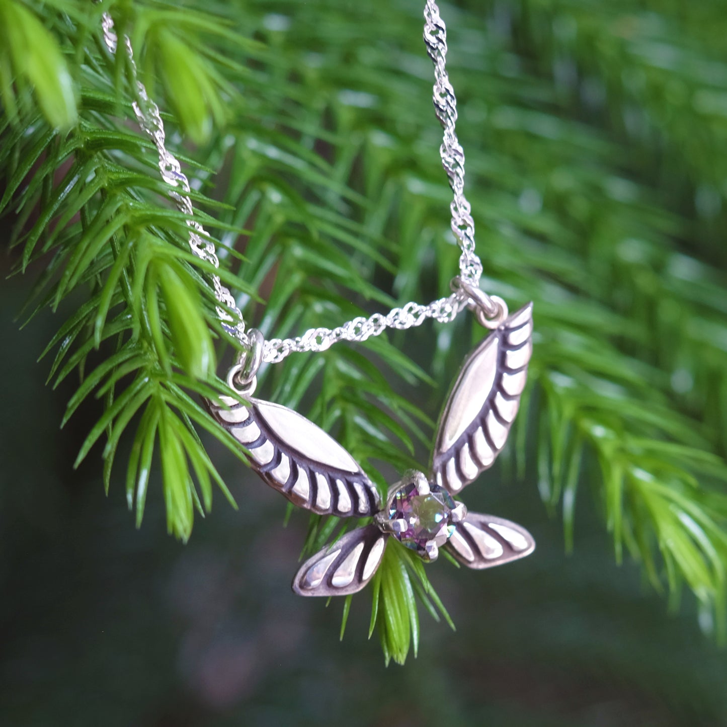 "Navi" Necklace with Irradiated Quartz