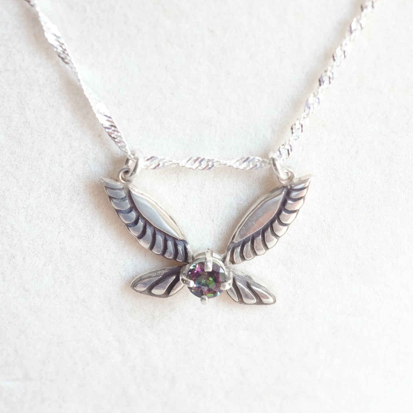 "Navi" Necklace with Irradiated Quartz