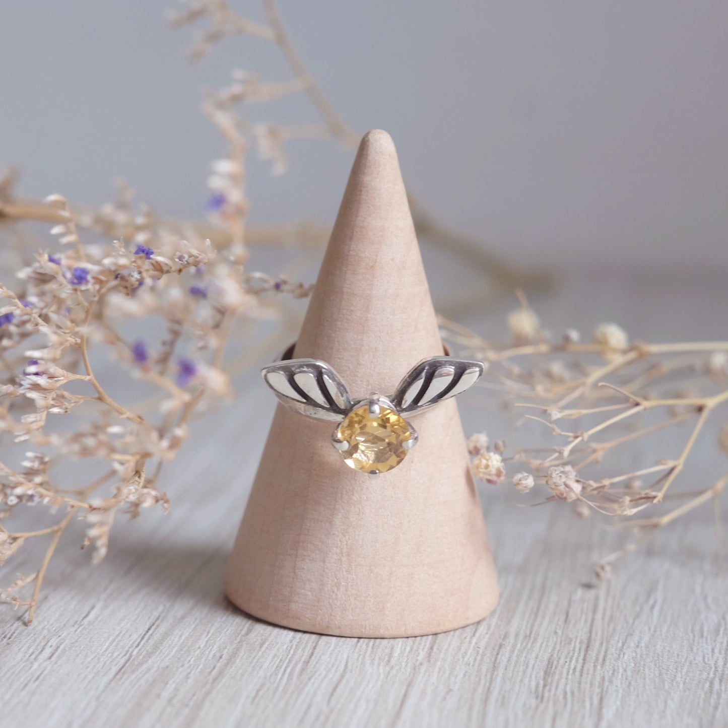 Bague "Vif d'or" avec Citrine taille 6.75