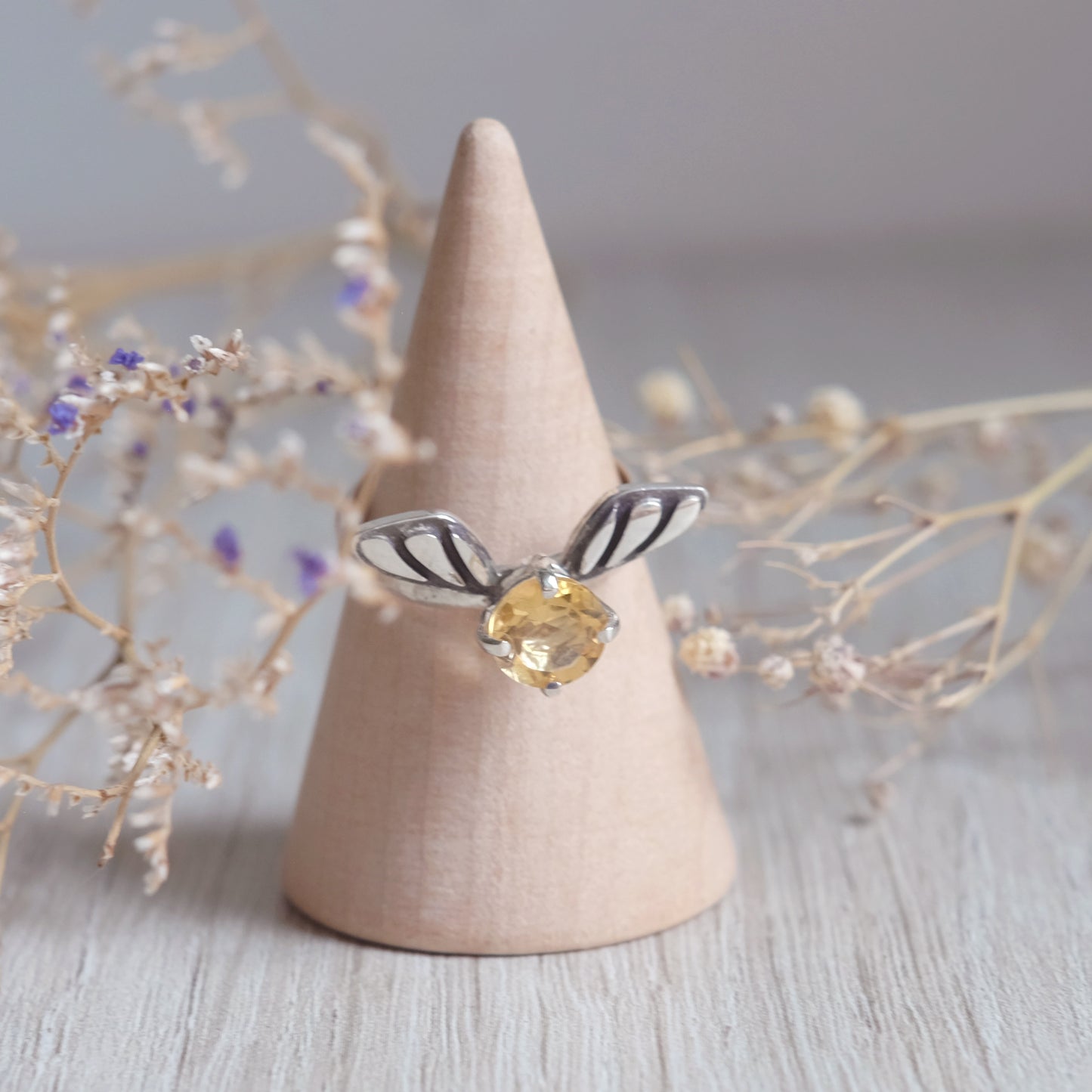 Bague "Vif d'or" avec Citrine taille 6.75