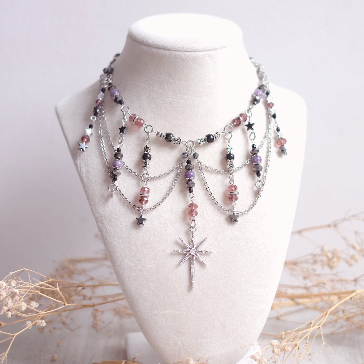 "Purple Night" Necklace Set
