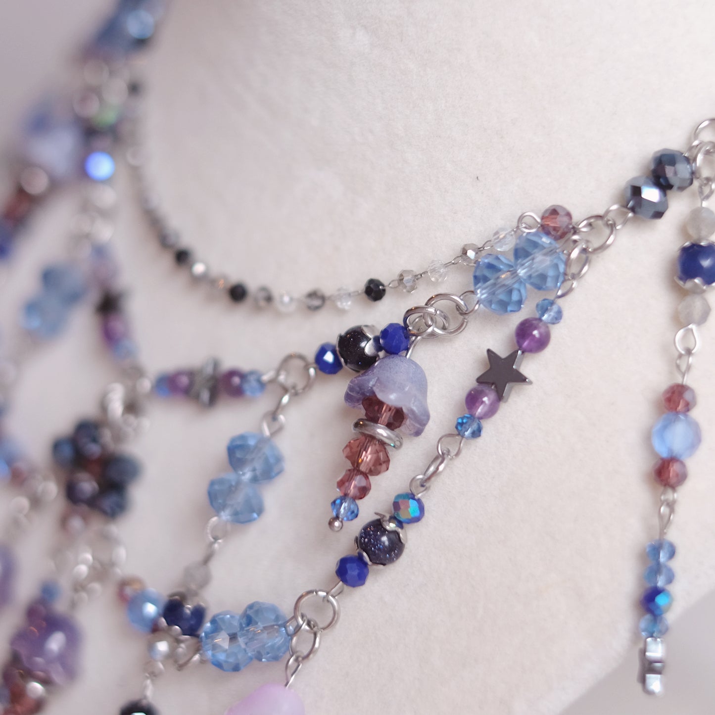 Collier parure Ciel et Jellyfishes