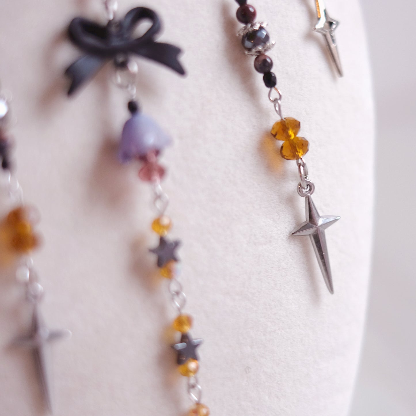 Collier parure Petite boucle noire