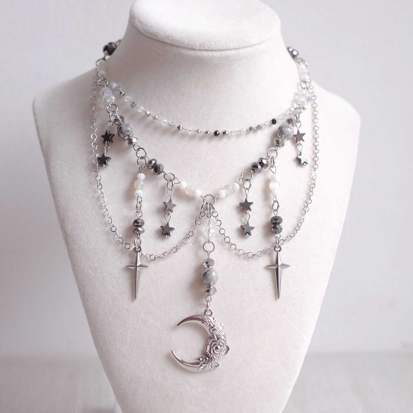 Collier parure Clair de lune
