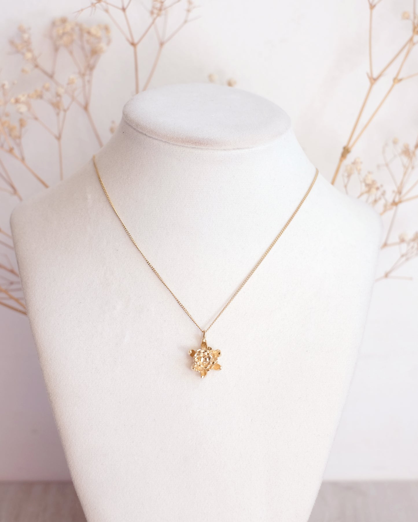 Chrysanthème – Collier Vermeil 14K