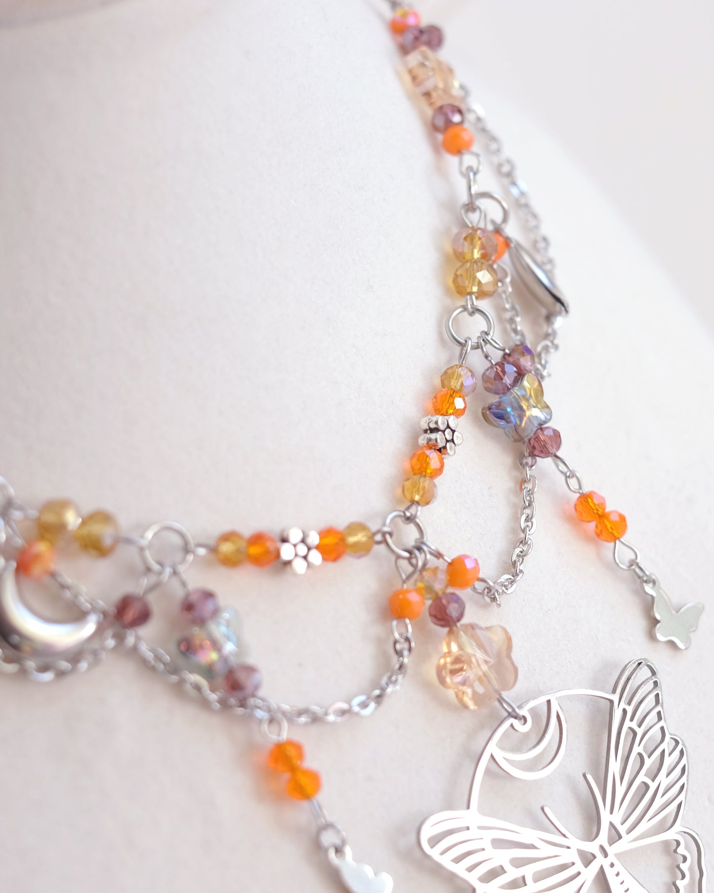 Sunset butterfly jewelry set – Stainless Steel