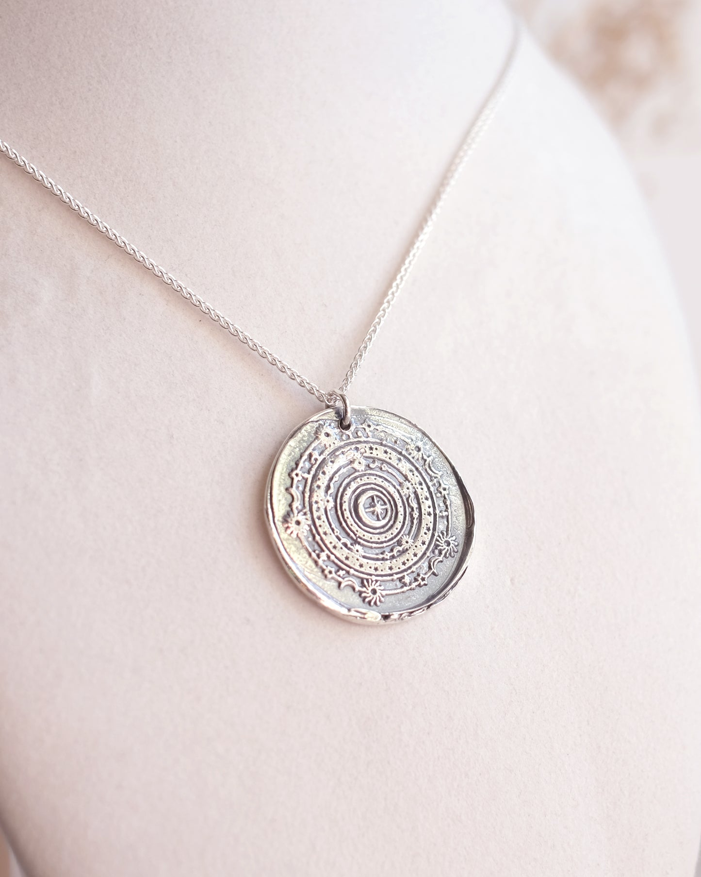 Collier Couronne de fleurs en argent sterling