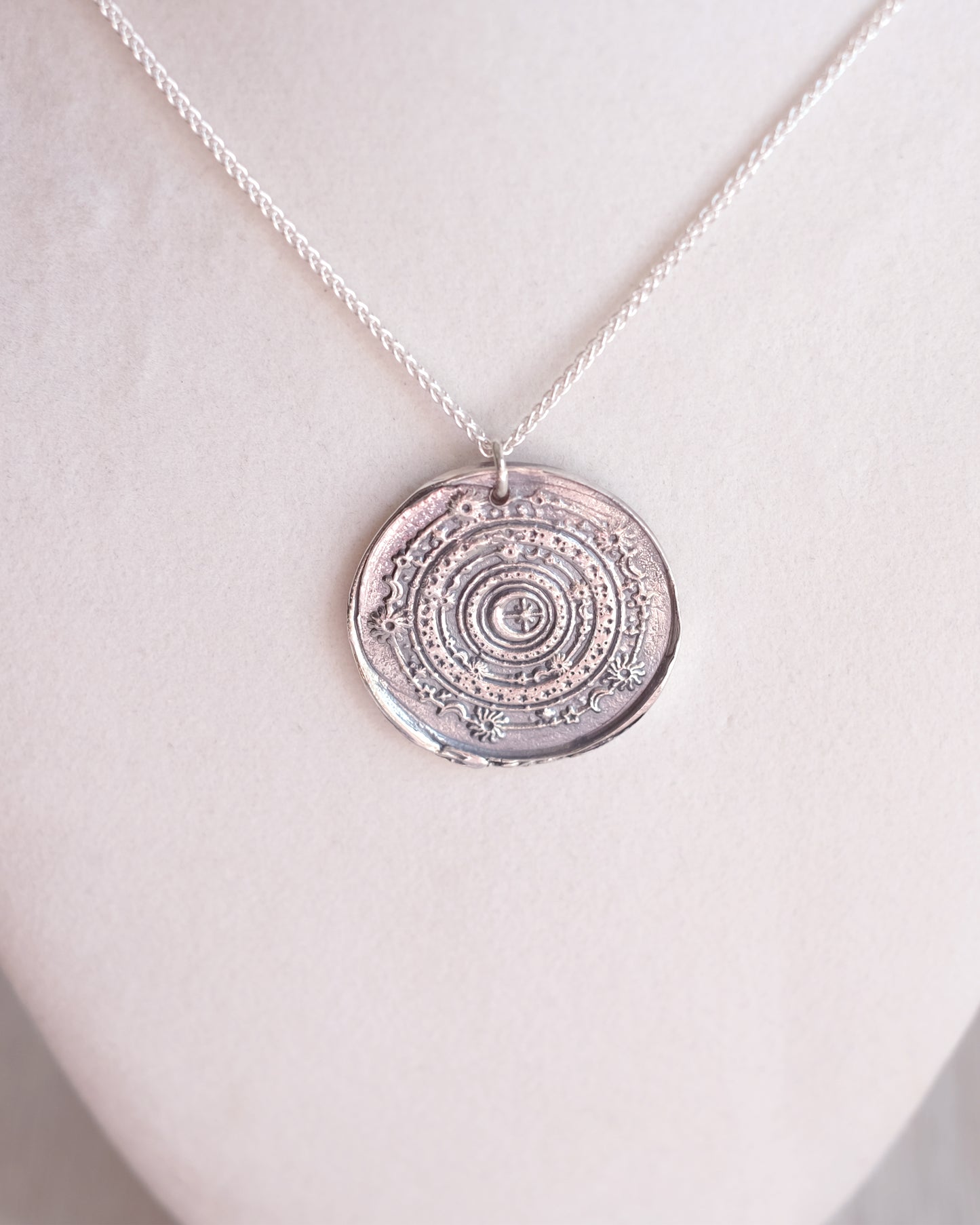 Collier Couronne de fleurs en argent sterling
