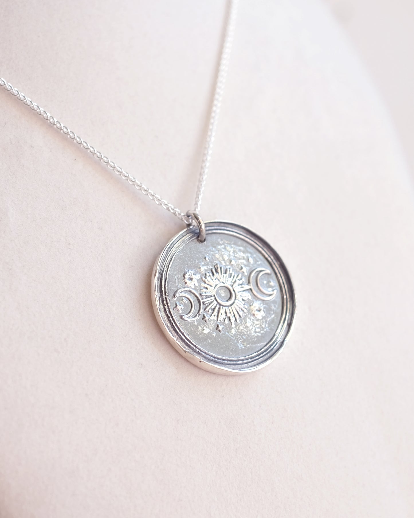 Collier Couronne de fleurs en argent sterling