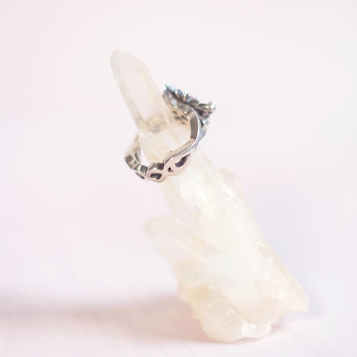 Sterling Silver Starbound Ring with Amethyst