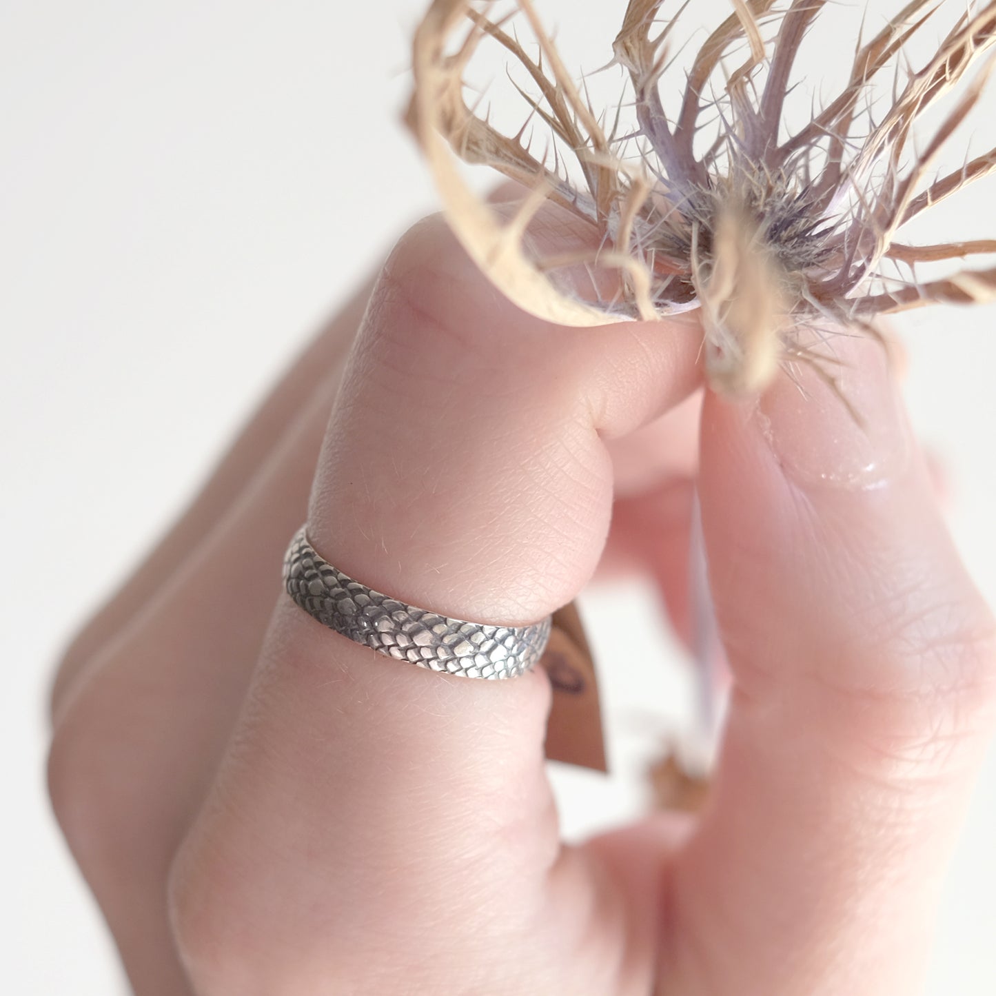 Sterling Silver Ring Dragon Scales
