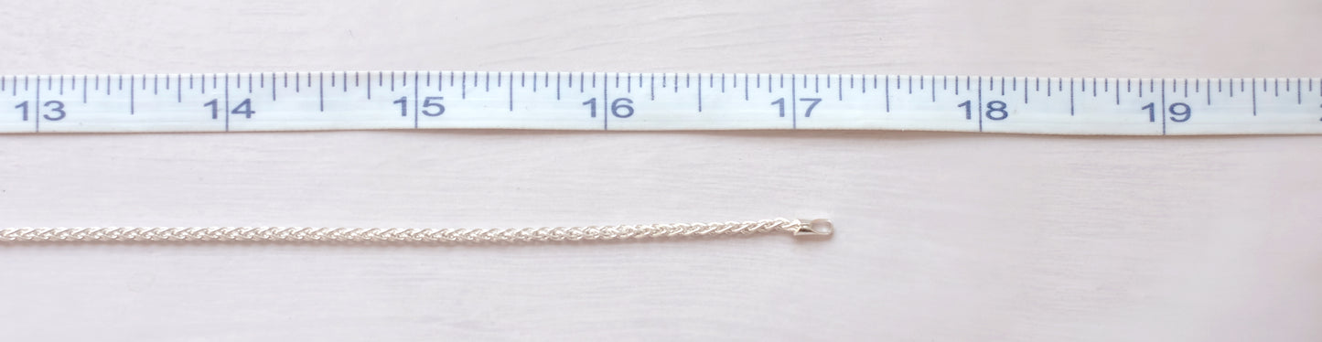 Small Wildflowers Arc – Sterling Silver Necklace