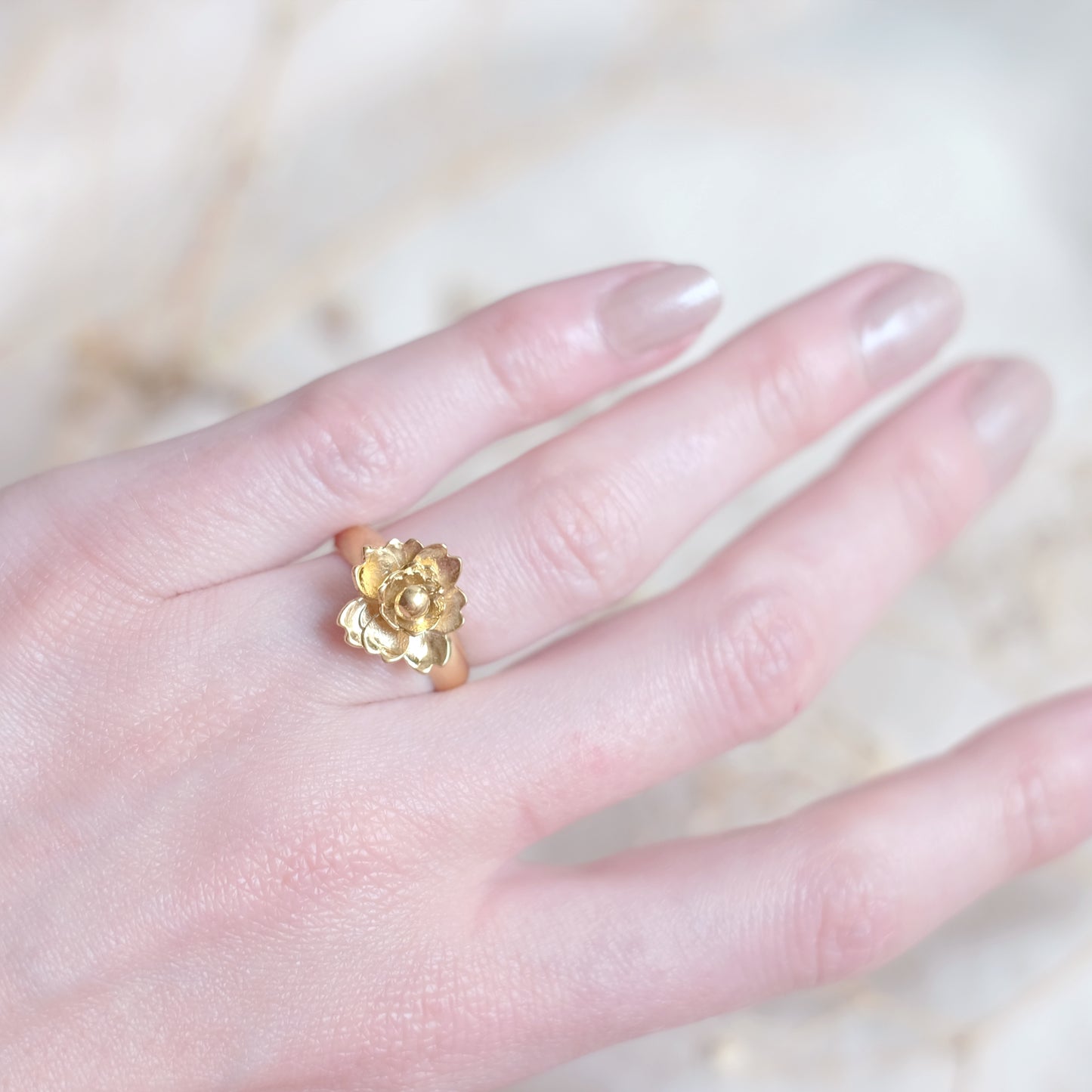 Plum Blossom – Gold Vermeil Ring