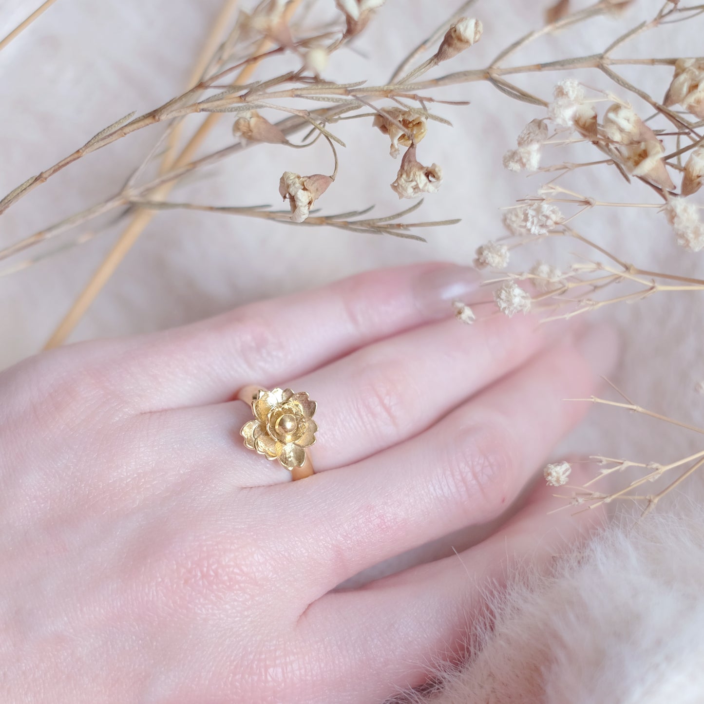 Plum Blossom – Gold Vermeil Ring