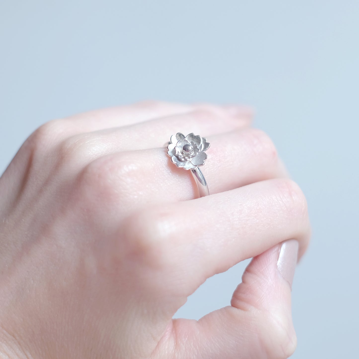 Plum Blossom – Sterling Silver Ring