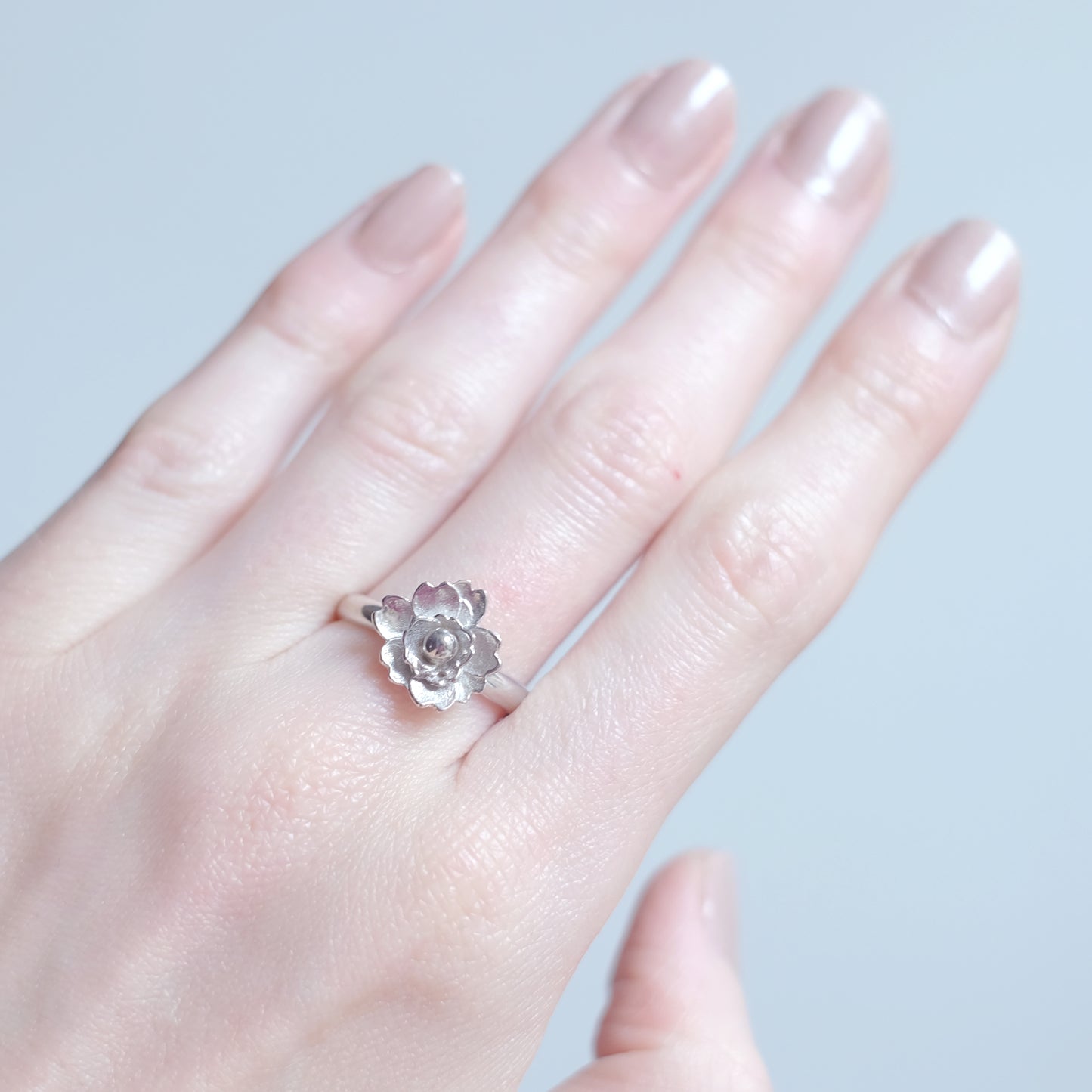Plum Blossom – Sterling Silver Ring